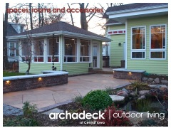 Screen Porch, Patio, Outdoor Kitchen Space by Archadeck of Central Iowa