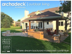 Patio, Porch and Deck by Archadeck of Central Iowa for Dream Backyard Makeover Winners