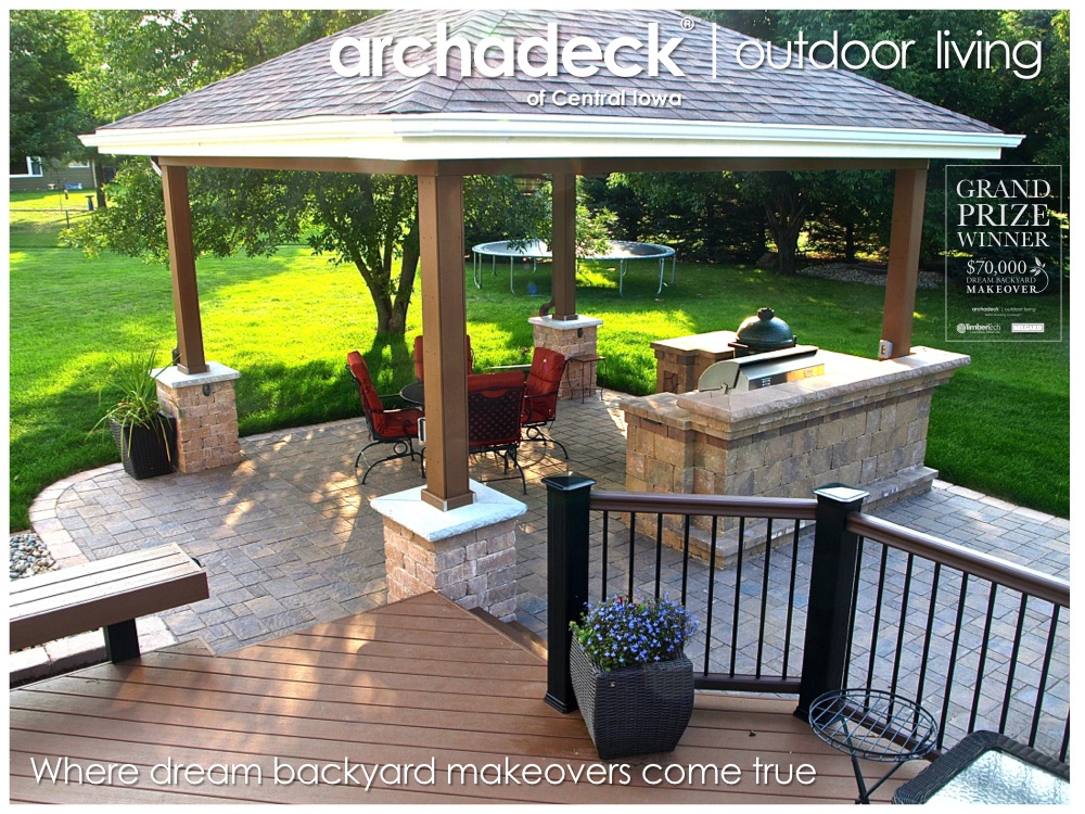 archadeck iowa deck patio porch outdoor kitchen fire pit 02 backyard makeover